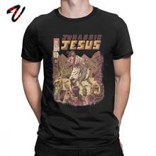 Camiseta jurassic jesus masculina, camiseta japonesa anime jogos monstro dragão japonês 2024 - compre barato
