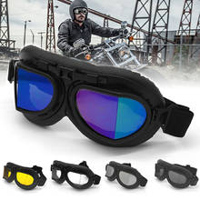 Мотоциклетные очки винтажные мотоциклетные классические очки для мотокросса для стимпанк ATV UTV велосипедный шлем из меди 2024 - купить недорого