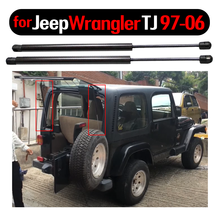 2 шт., амортизирующие стойки для заднего стекла Jeep Wrangler TJ Series 1997-2006 645 мм 2024 - купить недорого