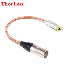 Thoulies-Cable adaptador de Audio HIFI para manualidades, Adaptador de Audio macho balanceado XLR de 3,5mm a XLR, estéreo hembra de 3,5mm de cobre 2024 - compra barato