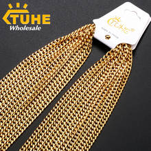 5pcs/Set 3mm Classic Miami Cuban Link Chain Stainless Steel Necklace Jewelry Chains Wholesale Drop Shipping 2024 - buy cheap