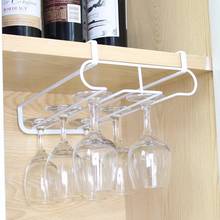 1PC Stainless Steel Wine Glasses Holder Wine Goblet Rack Kitchen Bar Wall Hanging Champagne Wine Rack Glass Cup Holder Storage 2024 - buy cheap