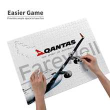 Qantas 747 Farewell 300 500 1000 Pcs Jigsaw Puzzle For Adult Kids Game Toy Gift Farewell Jumbojet Qantas Jetset Big Jet Boing 2024 - buy cheap