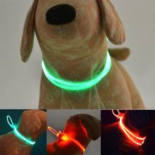 USB Charging Pet Dog LED Collar Luminous Adjustable Pet Safety Collars Water Resistant Flashing Light Pet Neck Collar 2024 - buy cheap