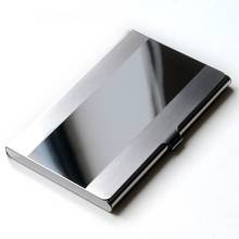 stainless steel waterproof aluminium metal case box  business ID name credit card namecard holder cover  birthday gift cardcase 2024 - buy cheap