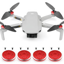 Tampa do motor de alumínio vermelho 4 unidades, tampa de proteção contra poeira do motor para dji mavic mini drone acessórios 2024 - compre barato