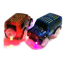 LED light up Cars for Glow Race Track Electronic Car Toy Flashing Kid Railway Luminous Machine Track Car brinquedos 2024 - buy cheap