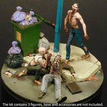 1/35  Resin Model Building Kit Figure  Zombie eating people (not contain base) 2024 - buy cheap