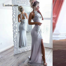 Bbonlinedress Mermaid Prom Dress Split Long Prom-Dresses Vestido de fiesta Formal Gowns robe de soiree 2024 - buy cheap