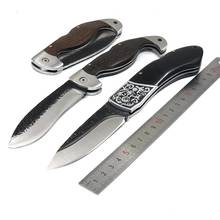 High Hardness Folding Knife Damascus Survival Tactical Pocket Knife Wood Handle Outdoor Self-defense Hunting Knives Camping Tool 2024 - buy cheap