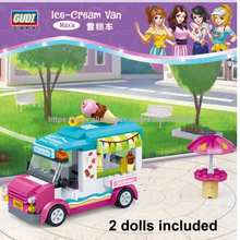 Novo bloco de construção compatível com figuras de amigos max do carro de sorvete van, brinquedo educacional para crianças 2024 - compre barato