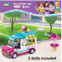 new Building Block Compatible  Friends Figure max's ice cream van car Educational Toys For Children 2024 - buy cheap