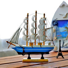 Barco de estilo mediterrâneo, navio à vela, presentes de natal, bar, artesanato, artigos de decoração para casa, presentes e artesanato 2024 - compre barato