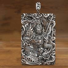 BOCAI S999 Sterling Silver Pendant for Men 2022 New Fashion Retro Monkey King SunWuKong Pure Argentum Amulet Jewelry for Men 2024 - buy cheap