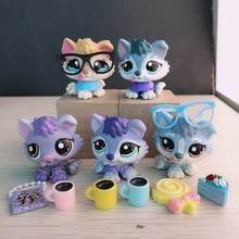 MINI Pet Shop Accessories Glasses Bag Shawl Drink Candy Cake for Cartoon Animals the Husky 5pcs Pet in the Picture Included 2024 - buy cheap