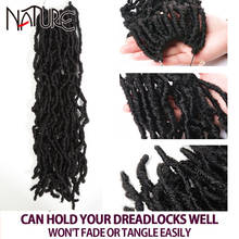 Natureza cabelo dreadlocks macio apliques de crochê cabelo sintético 18 com detalhes Polegada locs cabelo sintético para tranças extensões para mulheres 2024 - compre barato