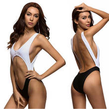 Backless Swimming Suit For Women Sexy Womens Lingerie Swimwear Exotic Micro One Piece Bikini G-string Thong Slingshot Swimsuit 2024 - buy cheap