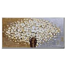 Knife Flowers Hand Painted Pictures Paintings Artwork Oil Painting Abstract Modern Canvas Wall Art Living Room Decor Picture 2024 - buy cheap