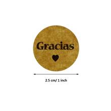 500pcs Kraft Gracias Spanish Thank You labels Stickers Envelope Package Seal GXMA 2024 - buy cheap