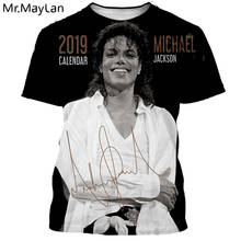 Camiseta michael jackson clássica, camiseta casual de verão para homens e mulheres com estampa 3d 2024 - compre barato