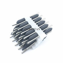 Pulidor de goma de silicona Dental, pulidor de diamante de resina, color negro, 2,35mm, 50 Uds. 2024 - compra barato