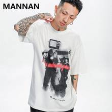 2021 homens camisetas streetwear engraçado tv cartoon print t camisa hip hop harajuku solto manga curta camiseta moda camiseta fila 2024 - compre barato