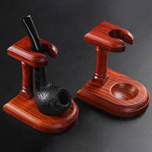 ​red Sandalwood Smoking Pipe Rack Wooden Smoking Pipe Stand Tobacco Pipe Holder Retro Tobacco Pipe Display Stand 2024 - buy cheap