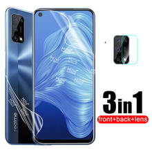 3 in 1 Front Back Hydrogel Soft Film For oppo realme 7 5g 7 pro 7pro Screen Protector realme7 5g Camera Lens Glass Film 2024 - buy cheap