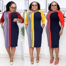 African Dresses for Women Autumn African Women Short Sleeve Printing Plus Size Dress XL-4XL African Clothes Women 2024 - compre barato