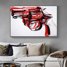 Andy Warhol Abstract Gun Canvas Painting Modern Prints and Posters Cuadros Wall Art Pictures for Living Room Home Decor Unframed 2024 - buy cheap