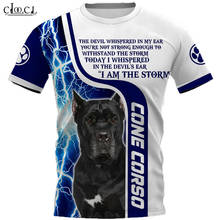 CLOOCL-Camiseta con estampado 3D de Cane Corso para hombre, ropa estilo Harajuku, camisetas de manga corta para perros y Mascotas 2024 - compra barato