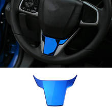 Steering Wheel Cover Interior Trim Panel for 10Th Gen Honda Civic 2020 2019 2018 2017 2016, Blue 2024 - buy cheap