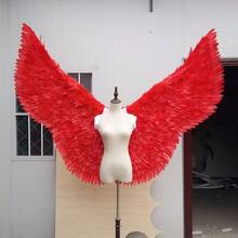Angel Feather wings Red feather angel wing catwalk show supply festival  Window props model catwalk christmas party supply 2024 - buy cheap