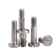 2Pcs M3 Thread shoulder screws bolts stainless steel slotted plug screw contour bolt 3mm bar diameter 2024 - buy cheap
