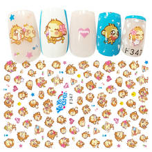 3D Nail Sticker Anime Monkey Slider Nails Art Decoration Wraps Decals Cute Design Adhesive Manicure Tips Stickers Pegatina 2024 - buy cheap