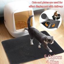 Double-Layer Waterproof Pet Cat Litter Mat Portable EVA Waterproof Cats Mat Supplies Trapper Pad Smooth Surface Breathable Holes 2024 - buy cheap