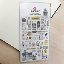 Sonia Frankfurt Am Main Stickers Church Foods Beer View Cutting Die Scrapbooking Craft Diary Treval Journal Planbook Decoration 2024 - buy cheap