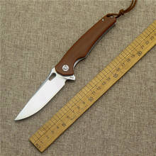 M390 Outdoor Folding Knife Camping Sharp Pocket hunting Knife linen Handle Tactical Defense EDC Tactical Tool Fruit Knife 2024 - buy cheap