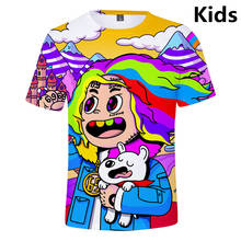 3 To 14 Years Kids T Shirt 6ix9ine 3D Full Print T-shirt Boys Girls Rapper Tekashi69 Tshirt Hip Hop T Shirts Children Clothes 2024 - buy cheap