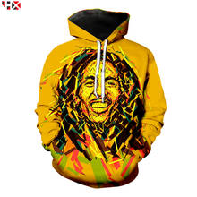 Sudadera con capucha de BoB Marley para hombre y mujer, ropa de calle masculina con estampado de Sudadera estampada 3D, Unisex, S176 2024 - compra barato