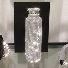 350/500/750ml Shinning Water Bottle with Rhinestones Thermos Bottle Stainless Steel Cup Silver Diamond Flask Vacuum Bottle 2024 - buy cheap