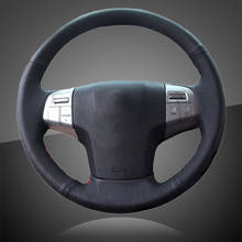 Capa para volante em couro para isuzu, capa protetora para volante, estilo, acessório para o interior do veículo 2024 - compre barato