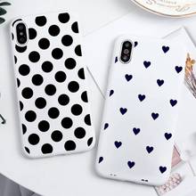 Polka Dot Love Heart fashion pattern Phone Case Candy Color for iPhone 6 7 8 11 12 s mini pro X XS XR MAX Plus high quality 2024 - buy cheap