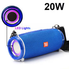 Portable bluetooth speakers LED lights Subwoofer column with radio Music box surround sound system waterproof Loudspeaker For pc 2024 - buy cheap
