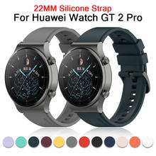 Correa de silicona oficial de 22mm para Huawei Watch GT 2, pulsera de repuesto Original deportiva para Huawei GT 2 Pro 2E 2024 - compra barato
