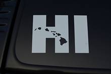 Виниловая наклейка с гавайским флагом штата HI (V220), Алоха, острова, выберите цвет и размер, Стайлинг автомобиля 2024 - купить недорого