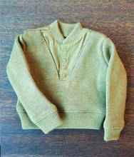 Нежный темно-желтый мужской повседневный вязаный свитер в масштабе 1/6, модели пальто для 12 фигурок «сделай сам» 2024 - купить недорого