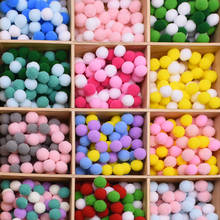 100pcs Mixed Colroful Pompom Balls 15mm 20mm 25mm Soft Round Fluffy Pom Pom Ball For DIY Crafts Handmade Kids Toys Wedding Decor 2024 - buy cheap