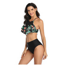 2020 High Waist Woman Bikini Sets Sexy Swimming Suit for Women 2 Piece Bathing Suit Push Up Swimwear Padded Beach Clothes 2024 - buy cheap