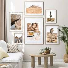 Desert Cactus Canvas Painting Bohemia Poster Print Boho Grand Canyon Wall Art Pictures Road for Living Room Modern Interior Home 2024 - buy cheap